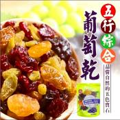 食品大廠 五行綜合葡萄乾150gx2包組