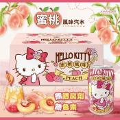 Hellokitty蜜桃風味汽水330mlx12罐