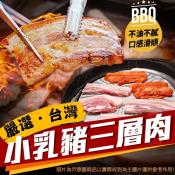 台灣小乳豬三層肉500gX2包組